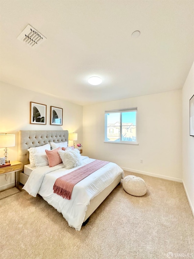 bedroom featuring carpet flooring