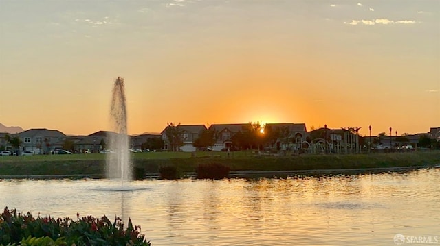 view of water feature