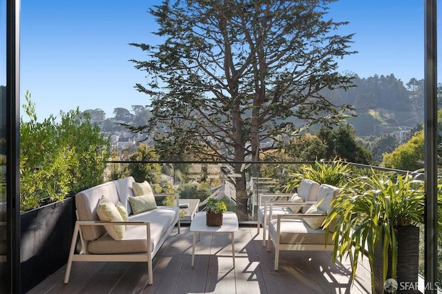 balcony with outdoor lounge area