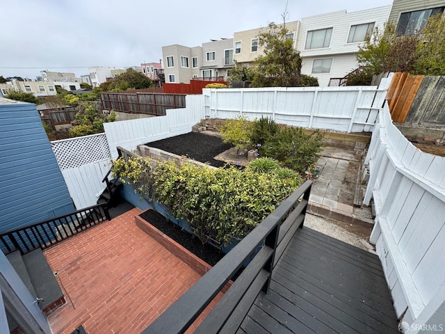 1646 19th Ave, San Francisco, CA 94122 - view of wooden balcony with a wooden deck and a residential view