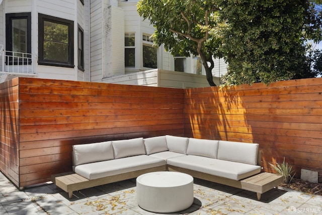 1234 Francisco St Unit 6, San Francisco, CA 94123 - view of patio with an outdoor hangout area