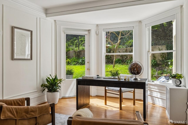 view of sunroom / solarium