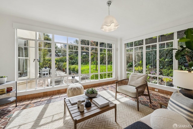 view of sunroom / solarium