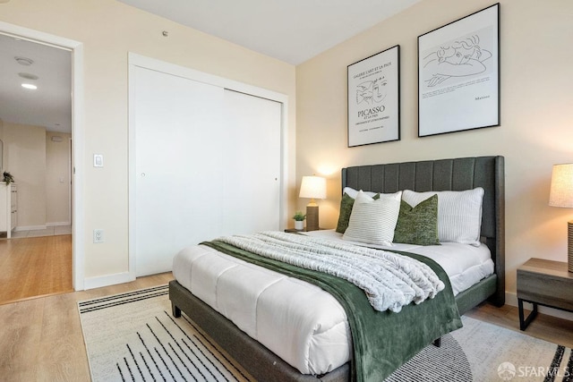 333 1st St Unit N307, San Francisco, CA 94105 - bedroom featuring wood finished floors and a closet