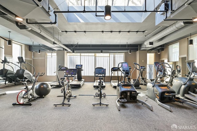 333 1st St Unit N307, San Francisco, CA 94105 - gym featuring carpet flooring