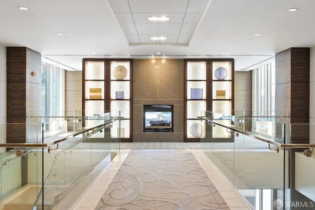 333 1st St Unit N307, San Francisco, CA 94105 - community lobby with a wall of windows and recessed lighting