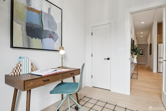 102 Baker St Unit B, San Francisco, CA 94117 - office space with light wood finished floors and recessed lighting