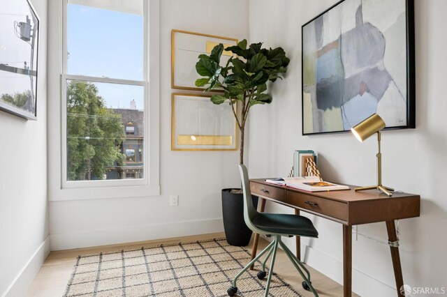 102 Baker St Unit B, San Francisco, CA 94117 - office space featuring baseboards and wood finished floors