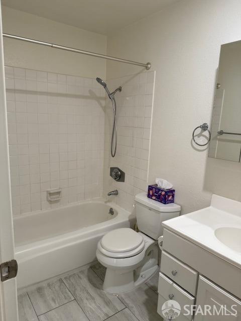 397 Imperial Way Unit 306, Daly City, CA 94015 - full bath with washtub / shower combination, vanity, and toilet