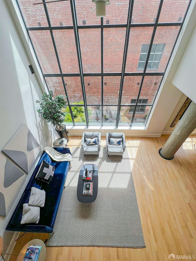 1 Bluxome St Unit 317, San Francisco, CA 94107 - unfurnished living room featuring wood finished floors