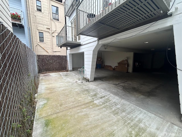 view of patio / terrace with fence