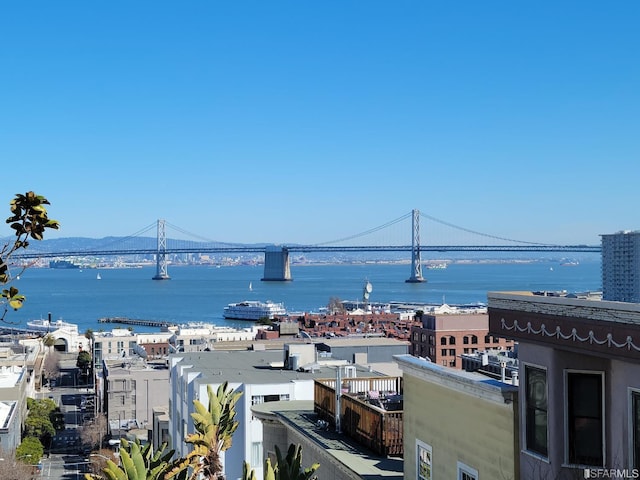 water view featuring a city view