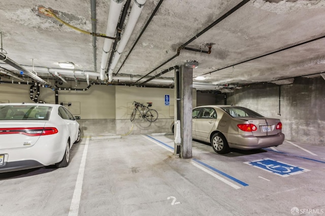 view of parking deck