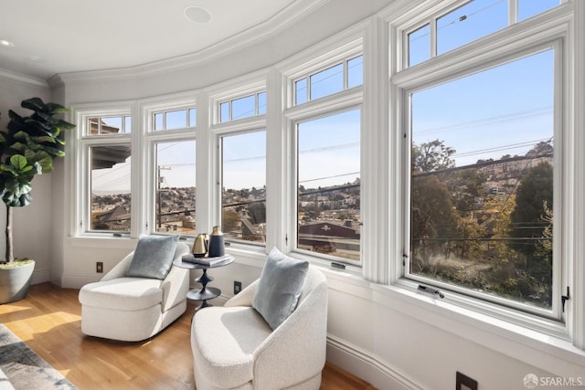 sunroom featuring a healthy amount of sunlight