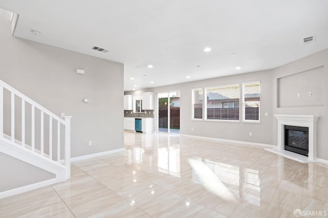 view of unfurnished living room