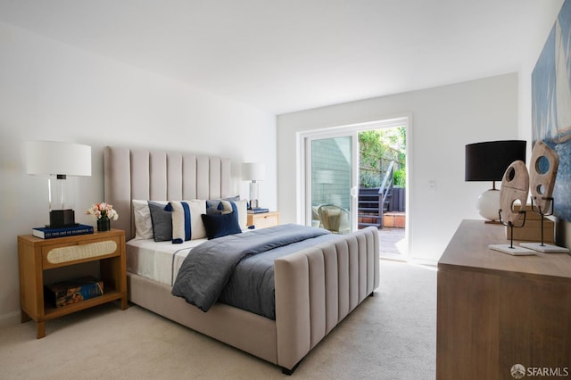 773 Duncan St, San Francisco, CA 94131 - bedroom featuring access to outside and light carpet