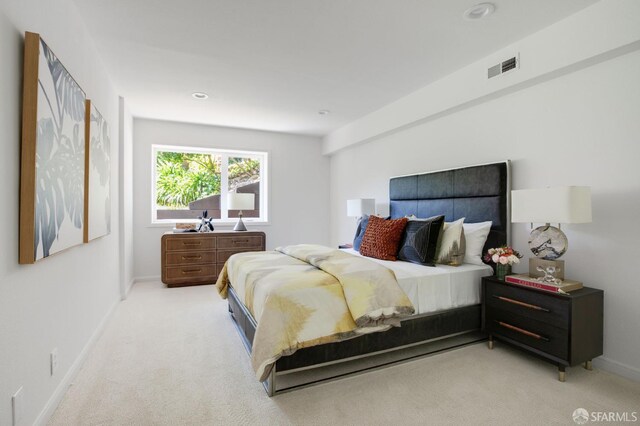 773 Duncan St, San Francisco, CA 94131 - bedroom with light colored carpet, baseboards, and recessed lighting