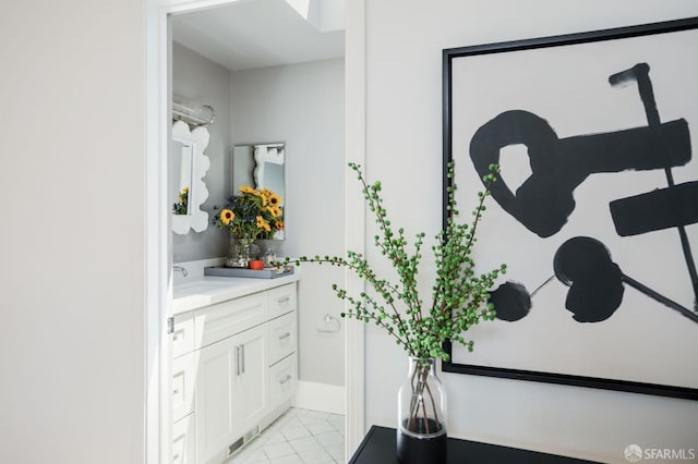 773 Duncan St, San Francisco, CA 94131 - bathroom featuring vanity and tile patterned flooring