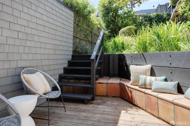 773 Duncan St, San Francisco, CA 94131 - wooden terrace featuring stairs