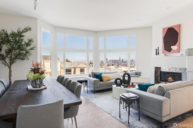 773 Duncan St, San Francisco, CA 94131 - living area with a premium fireplace