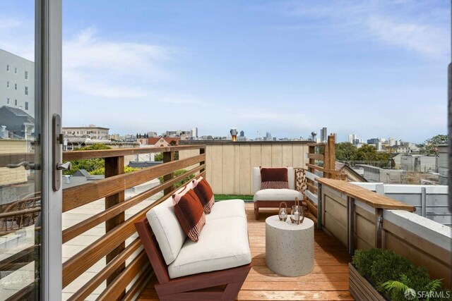 2922 Pine St, San Francisco, CA 94115 - deck featuring a view of city