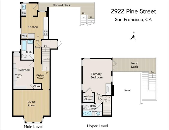 2922 Pine St, San Francisco, CA 94115 - view of floor plan / room layout
