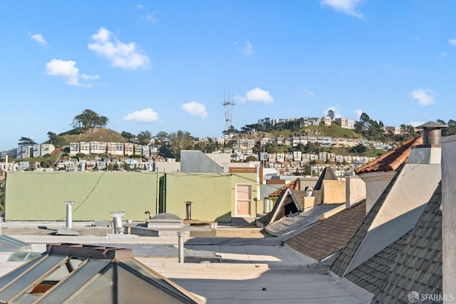 view of dock area