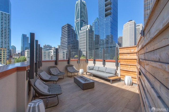 view of patio / terrace with outdoor lounge area