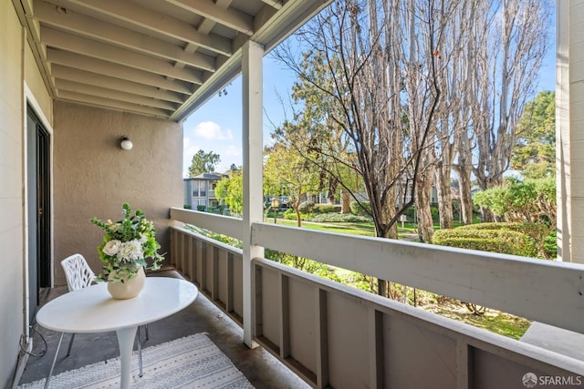 view of balcony