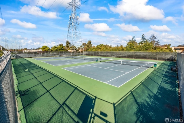 view of sport court