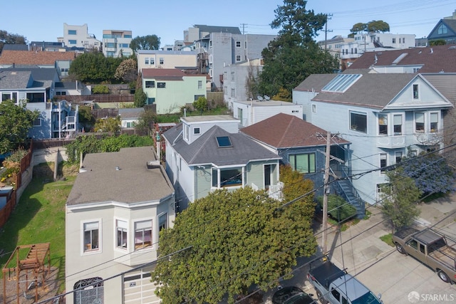 bird's eye view featuring a residential view