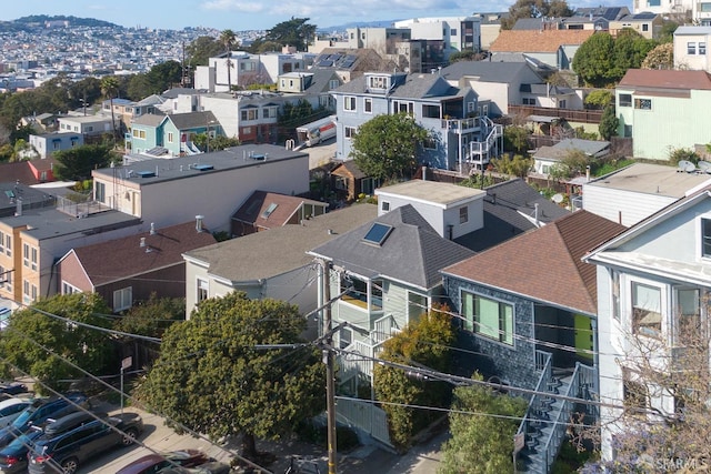 aerial view featuring a residential view