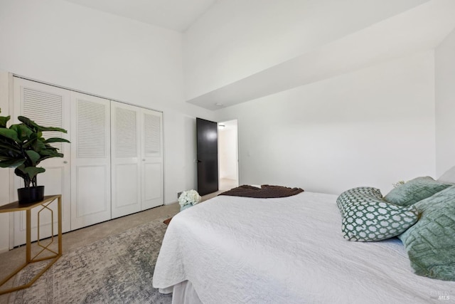 700 Samoa Ln, Novato, CA 94947 - bedroom with carpet flooring, a towering ceiling, and a closet