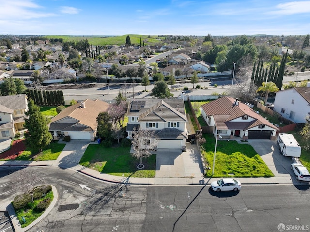 bird's eye view featuring a residential view