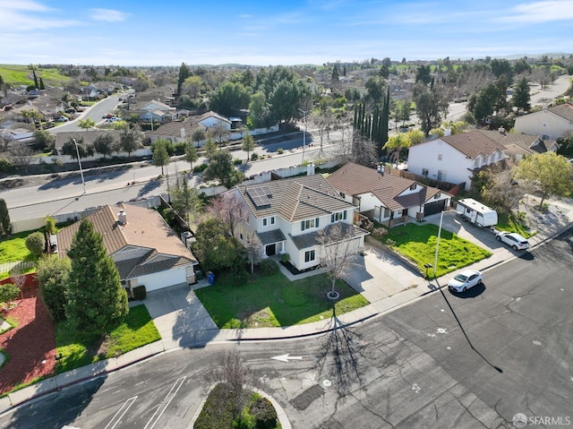 aerial view featuring a residential view