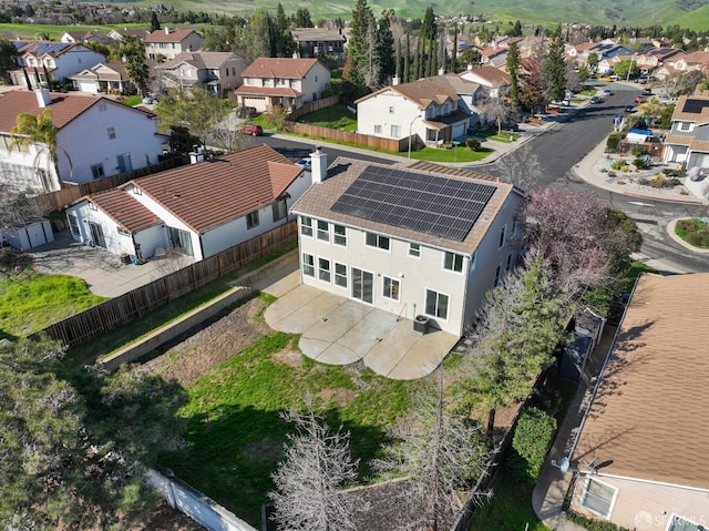 bird's eye view featuring a residential view