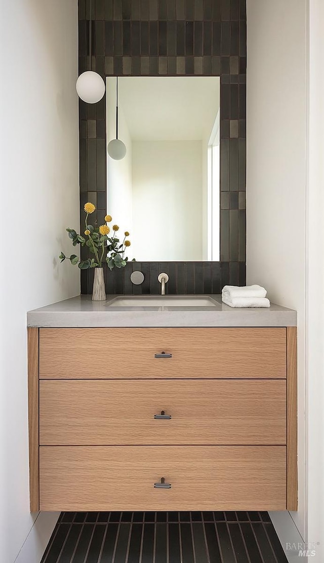 bathroom featuring vanity