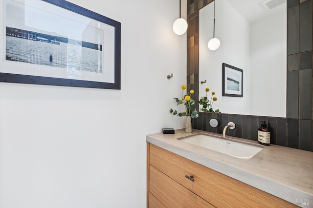 bathroom with vanity