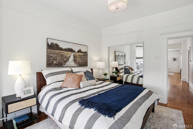 1483 Guerrero St, San Francisco, CA 94110 - bedroom with wood finished floors and a closet