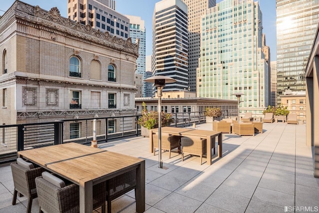 view of patio / terrace featuring an outdoor living space