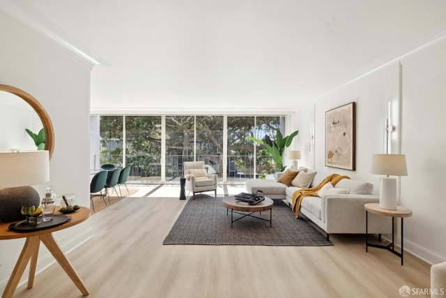 1333 Jones St Unit 508, San Francisco, CA 94109 - living area with wood finished floors, crown molding, and baseboards