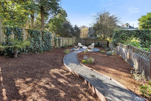 view of yard with a patio