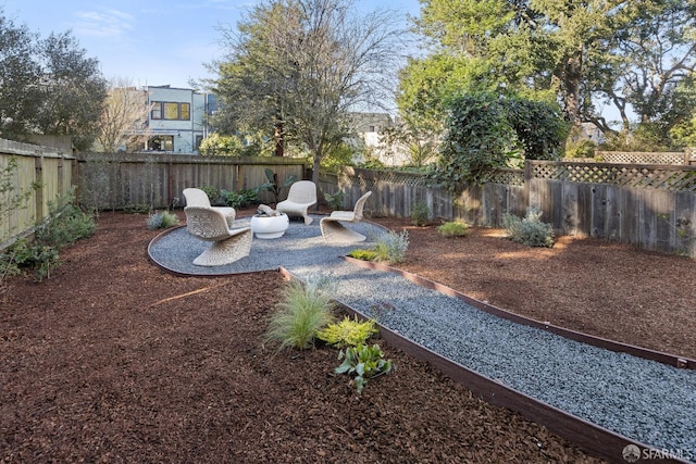 view of yard with a patio area