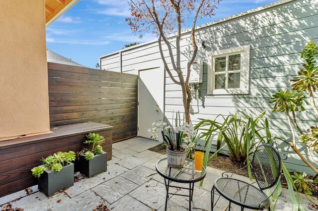 view of patio / terrace featuring a fenced backyard