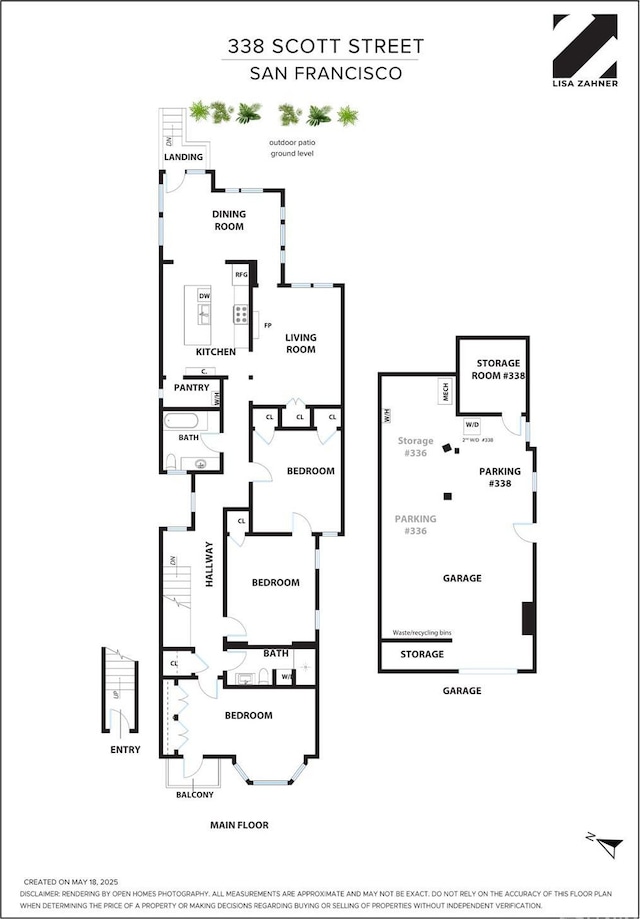 338 Scott St, San Francisco, CA 94117 - property floor plan