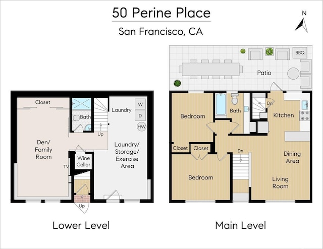 50 Perine Pl, San Francisco, CA 94115 - floor plan / room layout