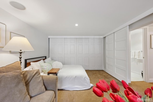 50 Perine Pl, San Francisco, CA 94115 - carpeted bedroom with recessed lighting and a closet