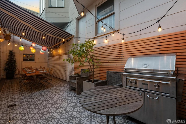 50 Perine Pl, San Francisco, CA 94115 - view of patio with outdoor dining space and a grill