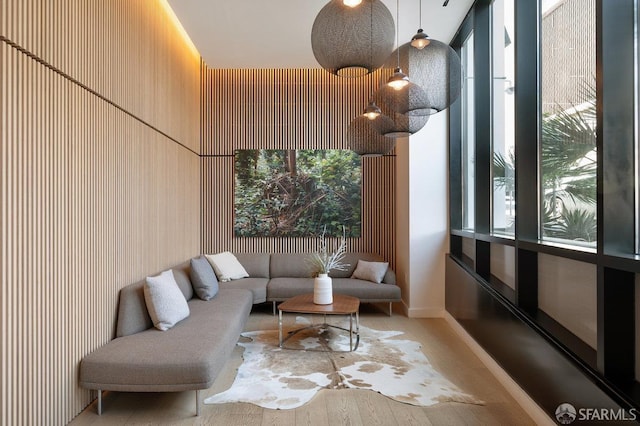 1545 Pine St Unit 802, San Francisco, CA 94109 - living area with plenty of natural light and wood finished floors