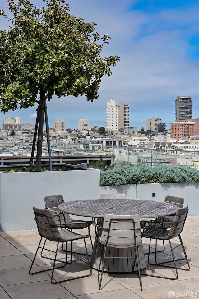 1545 Pine St Unit 802, San Francisco, CA 94109 - view of patio with a city view and outdoor dining area
